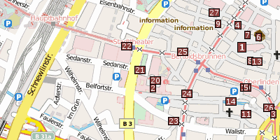 Alte Synagoge  Stadtplan