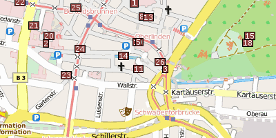 Museum für Neue Kunst  Stadtplan