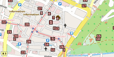 Stadtplan Museum für Stadtgeschichte 