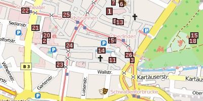 Stadtplan Naturmuseum Freiburg Freiburg