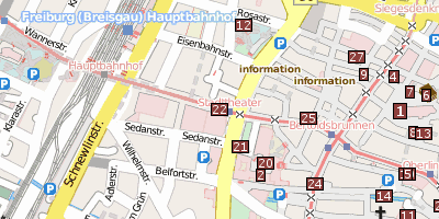 Theater Freiburg Freiburg Stadtplan