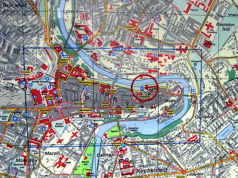 Stadtplan der Innenstadt