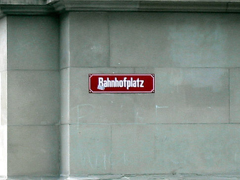 Straßenschild in Bern