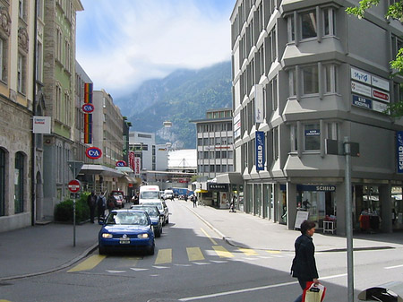 Einkaufstrasse in Chur Fotos