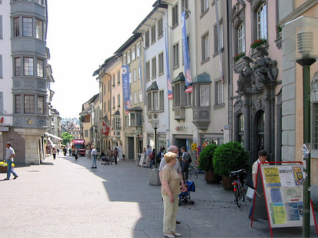 Einkaufsstraße in Schaffhausen Foto 