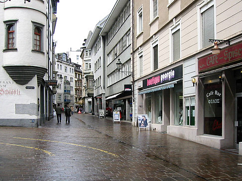 Einkaufsstraße in Sankt Gallen Foto 