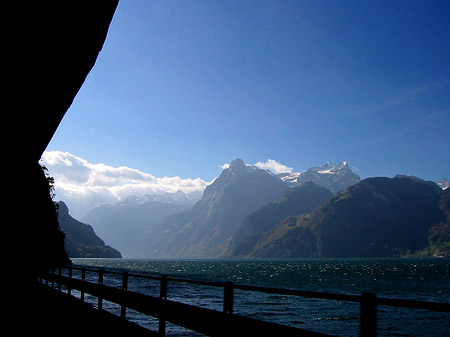 Foto Der Gotthard aus dem Auto - Andermatt