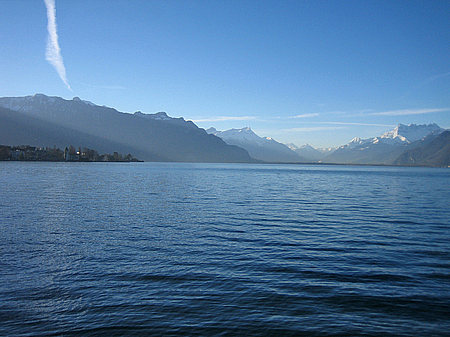 Fotos Blick über Wasser | Vevey