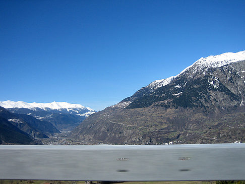 Schnee auf den Bergen Fotos