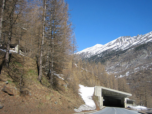 Schnee auf den Bergen