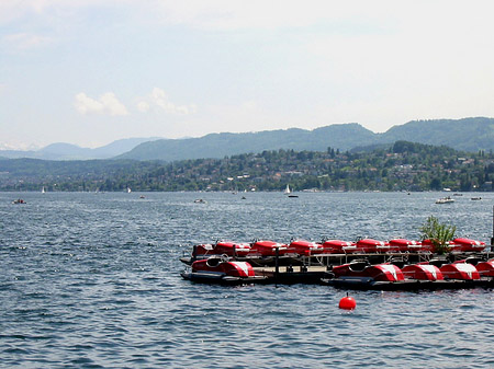 Foto Boote auf dem Zürichsee