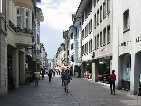 Einkaufsstrasse in Winterthur Fotos