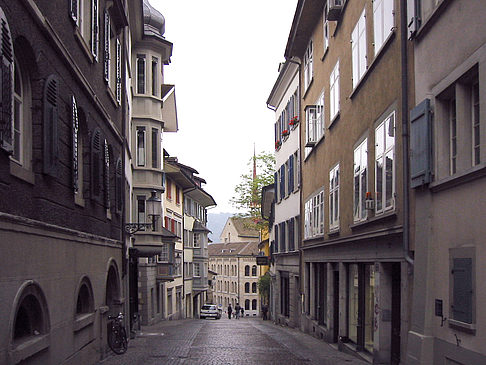 Einkaufsstraße in Zürich Foto 